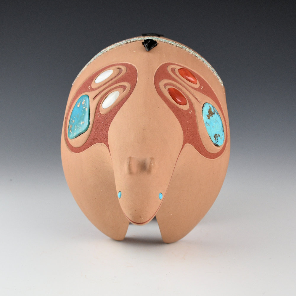 Da, Tony - Matte Bear with Turquoise, Coral, and Mother-of-Pearl (1978-9) - Image 3