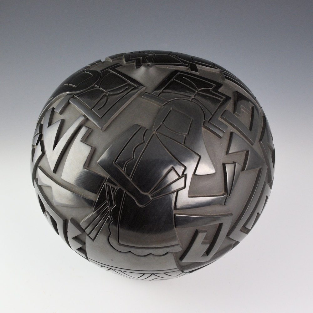 Garcia, Tammy - "Three Butterfly Maidens" 8" Tall Seed Jar (2008) - Image 2