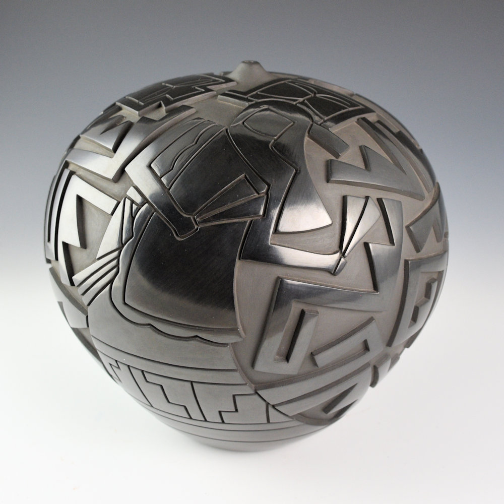 Garcia, Tammy - "Three Butterfly Maidens" 8" Tall Seed Jar (2008) - Image 4