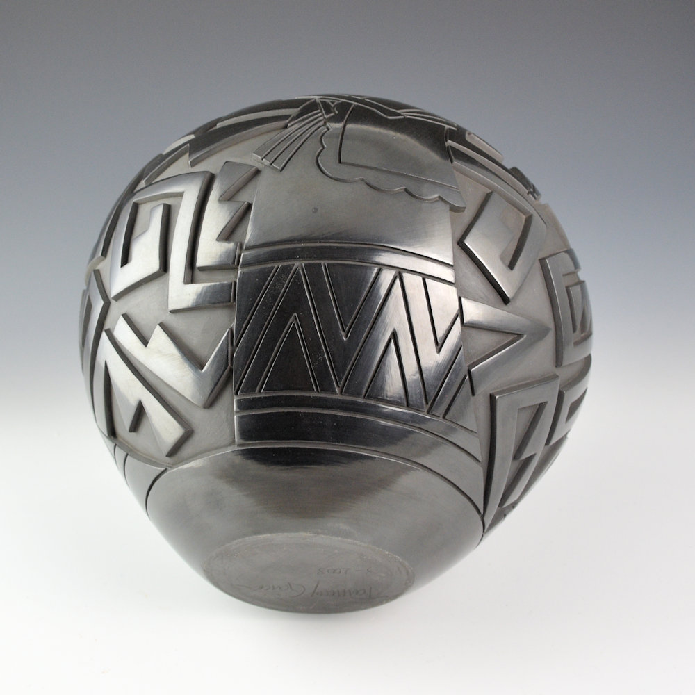 Garcia, Tammy - "Three Butterfly Maidens" 8" Tall Seed Jar (2008) - Image 5