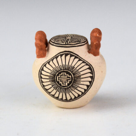 Alternative view of Natseway, Thomas - Mini Jar with Feather and Parrot Designs with Handles (1986)