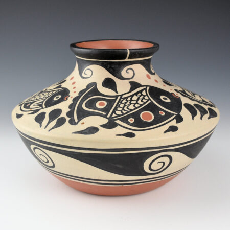 Tenorio, Thomas - 9" Wide Jar with Fish (2016)