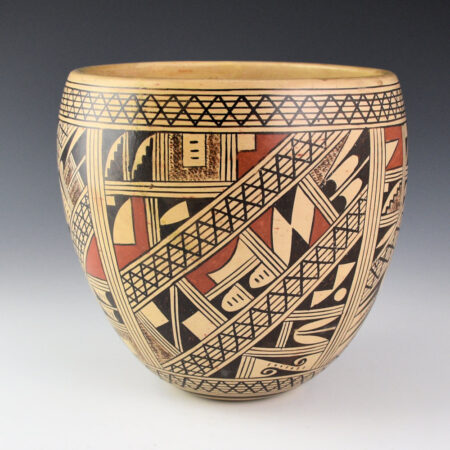 Alternative view of Huma, Rondina - Jar with Geometric Shard Designs (1980s)