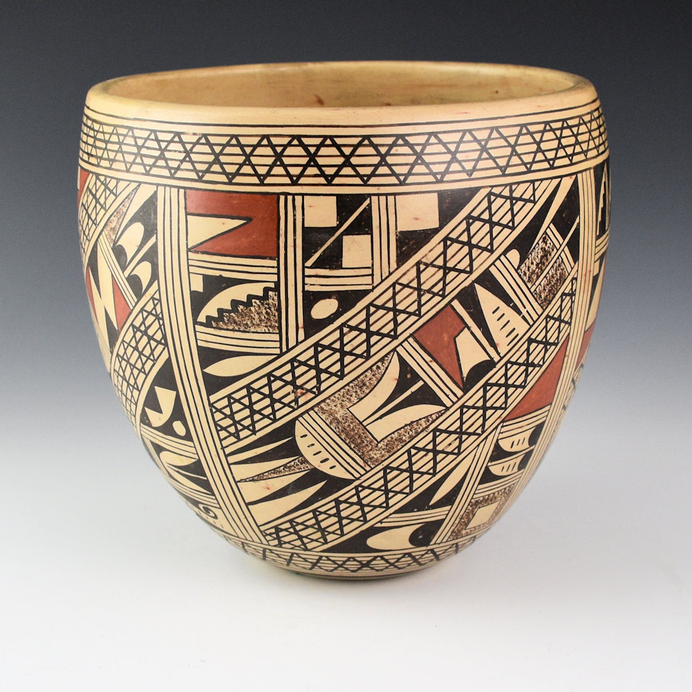 Huma, Rondina - Jar with Geometric Shard Designs (1980s)