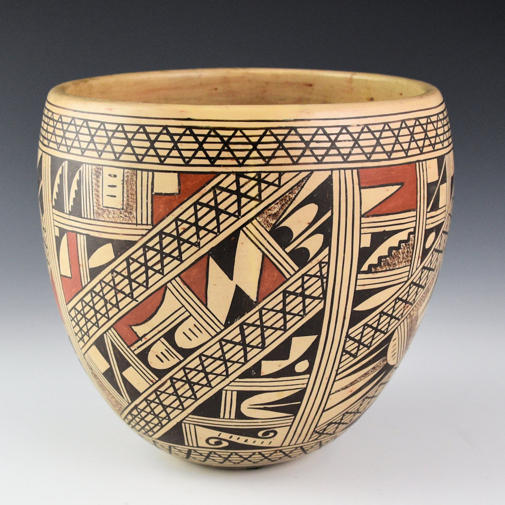 Huma, Rondina - Jar with Geometric Shard Designs (1980s) - Image 5