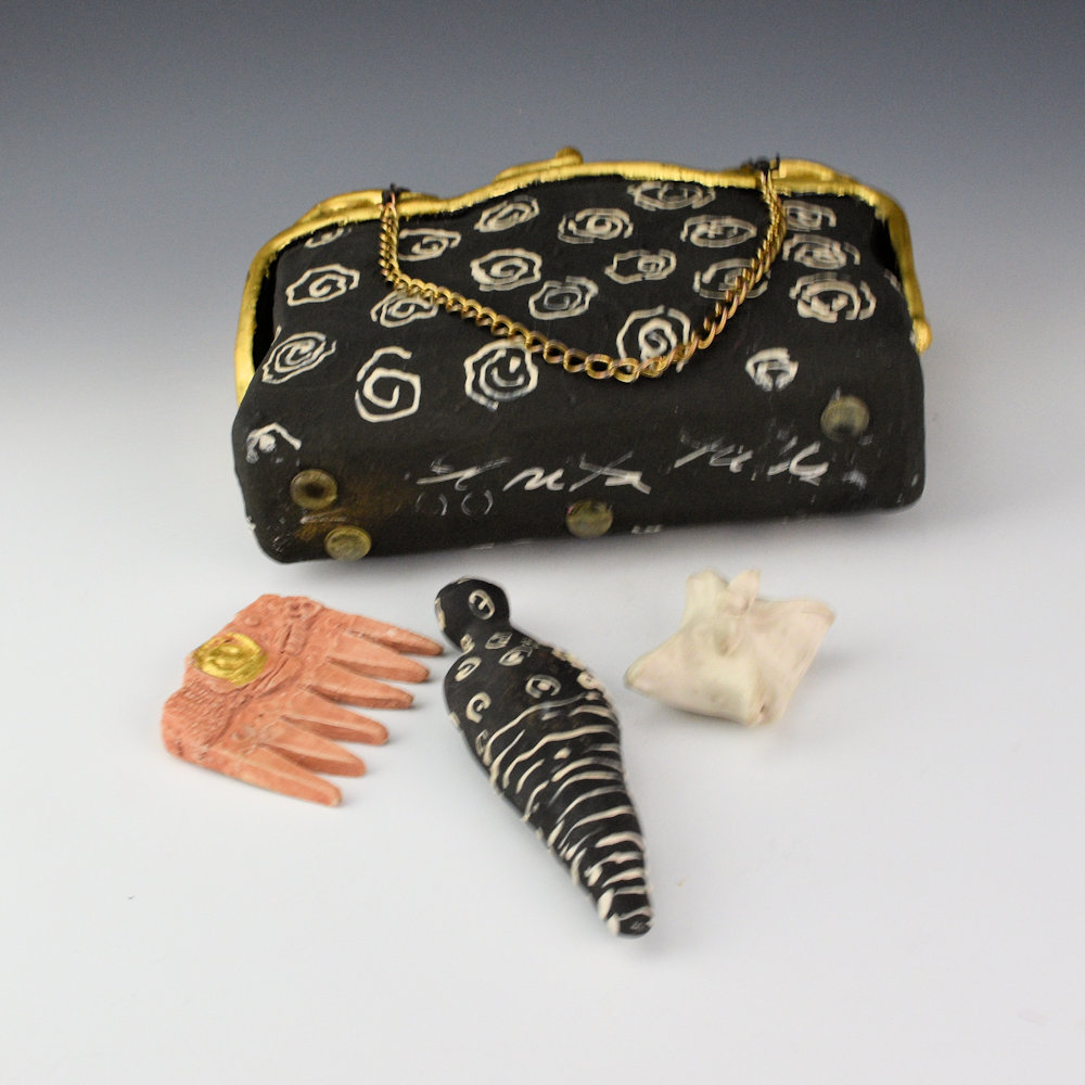 Fields, Anita - "Memory Purse" Clay, 4 Pieces (2000) - Image 4