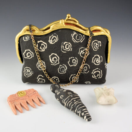 Alternative view of Fields, Anita - "Memory Purse" Clay, 4 Pieces (2000)