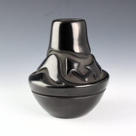 Alternative view of Suazo, Anita - Long Neck Jar with Carved Avanyu