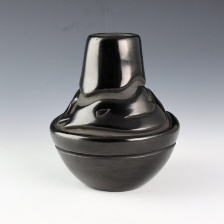 Suazo, Anita - Long Neck Jar with Carved Avanyu