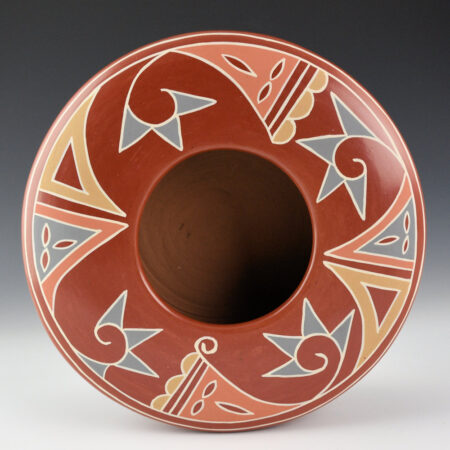 Alternative view of Tapia, Belen - Large Polychrome Bowl with Plant Designs (1970s)