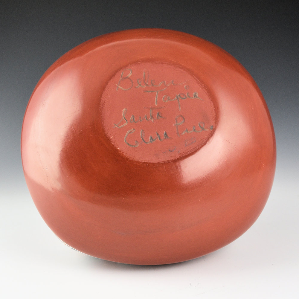 Tapia, Belen - Large Polychrome Square Bowl with Mountain Designs (1970s) - Image 4