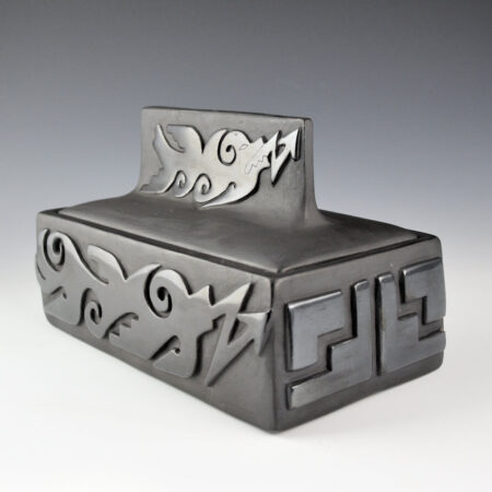 Youngblood, Christopher - 8" Long Box with Carved Avanyu and Avanyu Lid