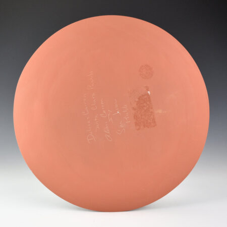 Alternative view of Curran, Alvin and Dolores - Collaborative Plate with Rain Clouds and Avanyu (1997)