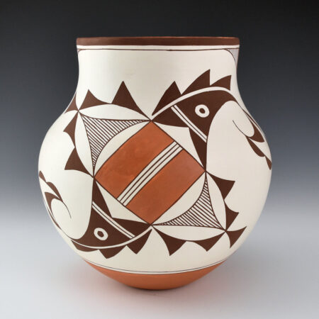 Alternative view of Patricio, Felisha-  Jar with Double Hummingbird Design