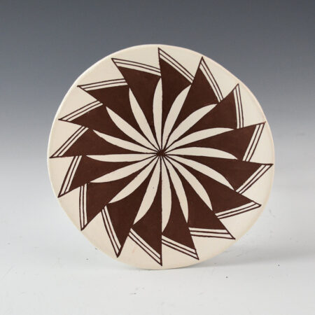 Patricio, Felisha- Small Plate with Swirling Feather Design