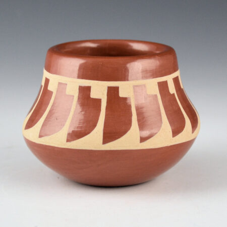 Alternative view of Gutierrez, Geraldine - Red Jar with 16 Feathers