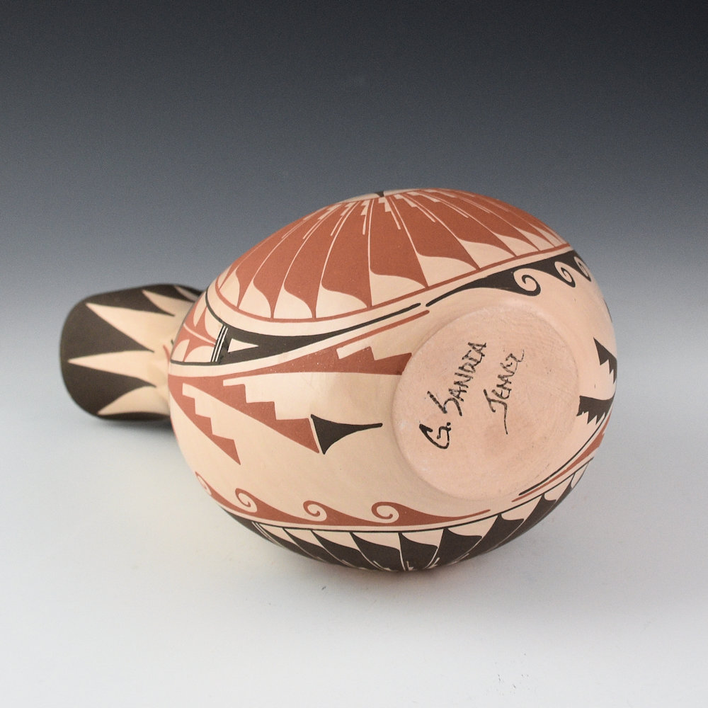 Sandia, Geraldine - Polychrome Wedding Vase with Corn Designs - Image 4