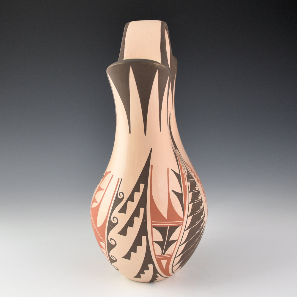 Sandia, Geraldine - Polychrome Wedding Vase with Corn Designs - Image 3