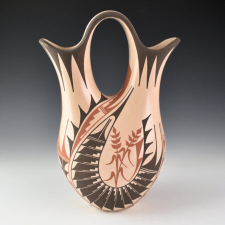 Sandia, Geraldine - Polychrome Wedding Vase with Corn Designs