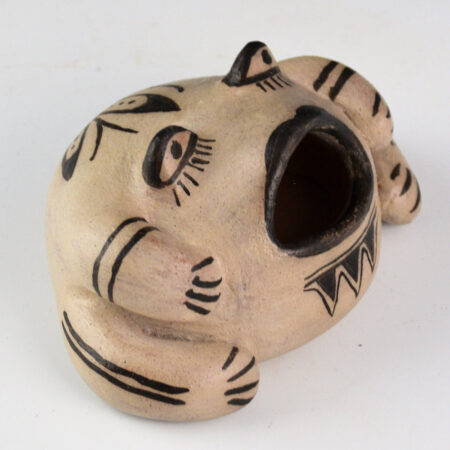 Ortiz, Guadalupe - Clay Frog with Plant Design (1980s)
