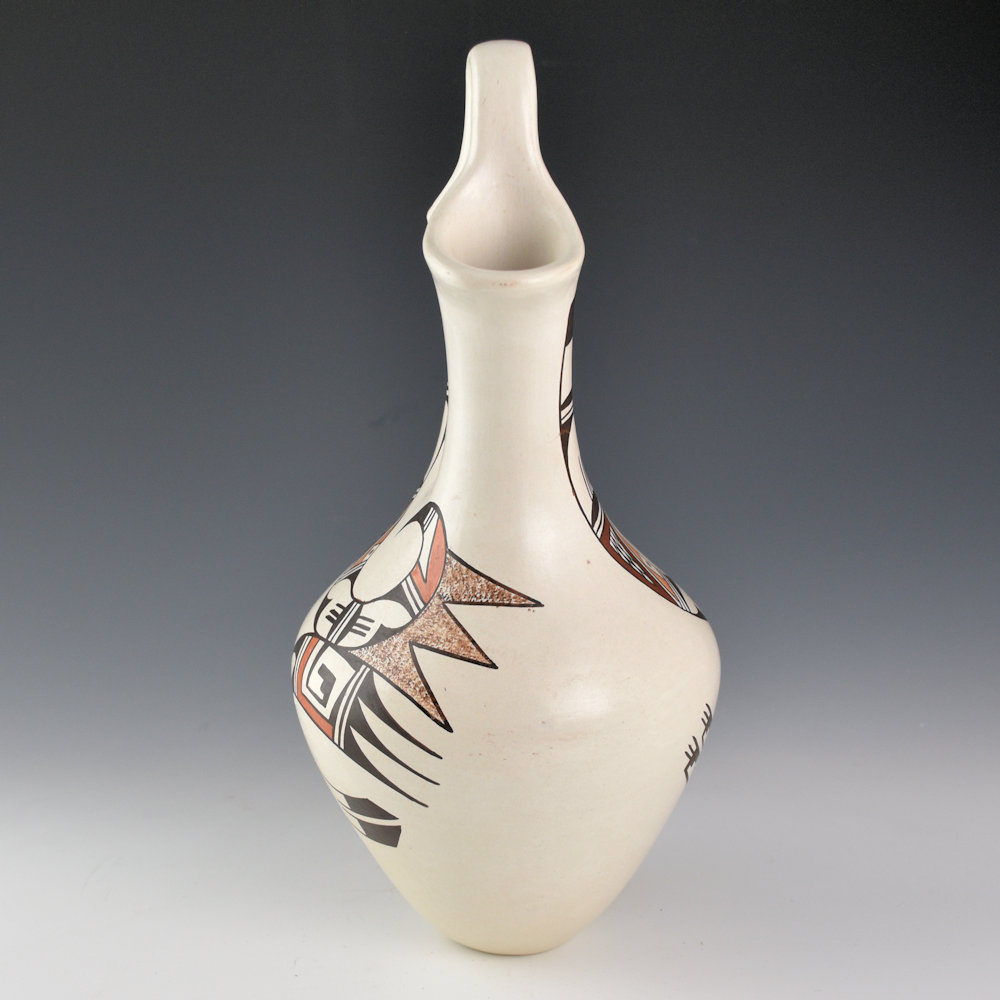 Naha, Helen "Featherwoman" - 11" Tall Wedding Vase with Hopi Birds (1980s) - Image 3