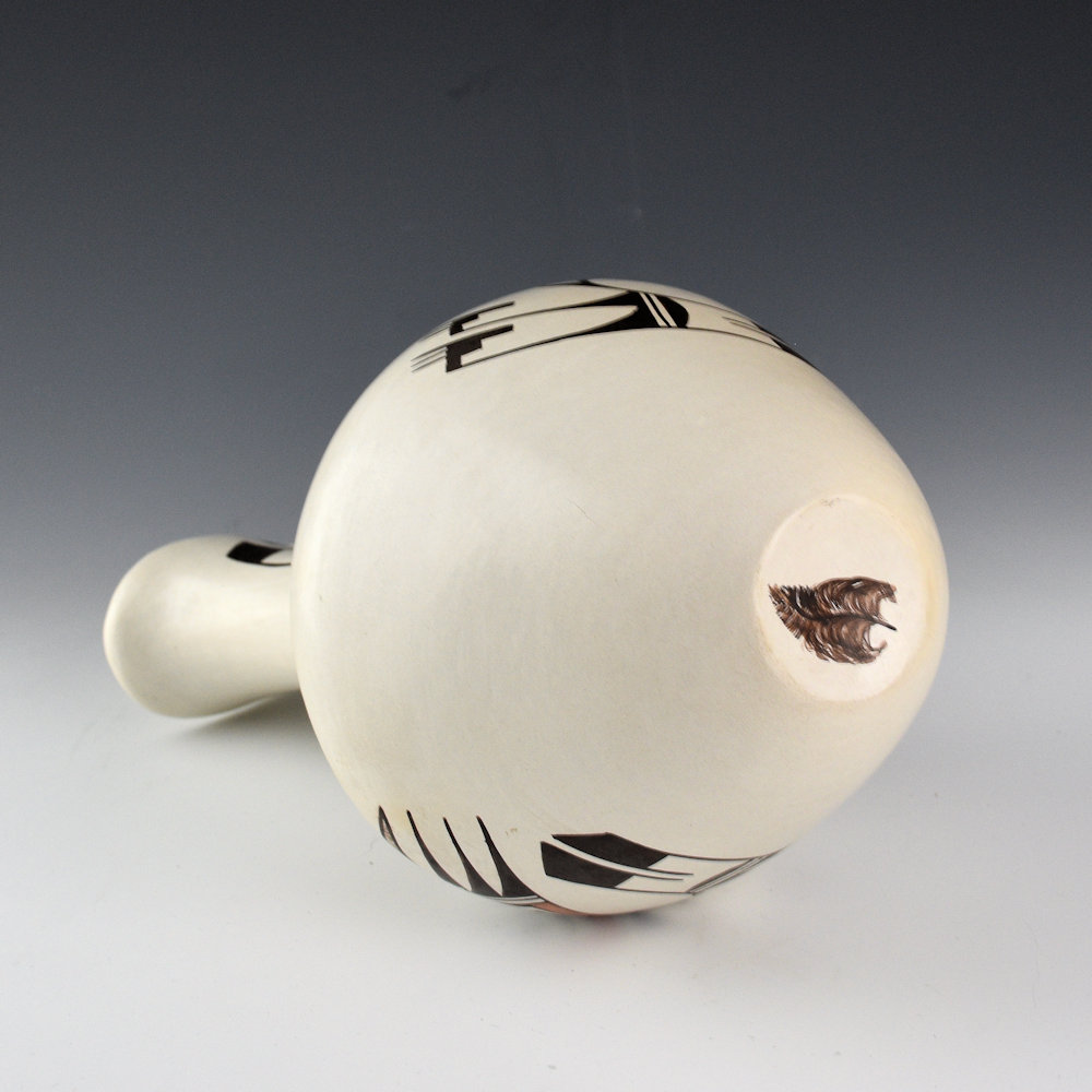 Naha, Helen "Featherwoman" - 11" Tall Wedding Vase with Hopi Birds (1980s) - Image 4
