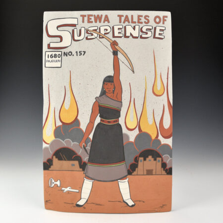 Garcia, Jason - "Tewa Tales of Suspense! #157" Clay Tile