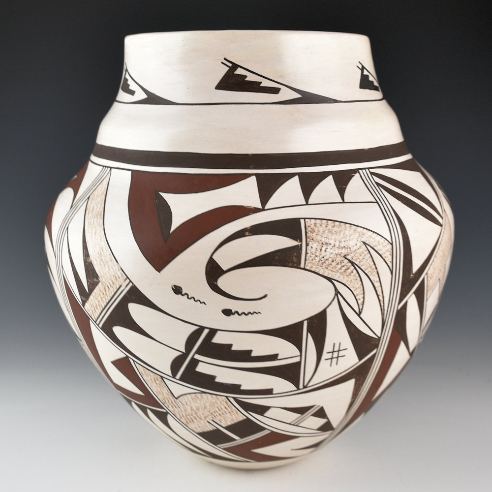 Navasie, Joy "Frogwoman" - Water Jar with Birds (1980s) - Image 2