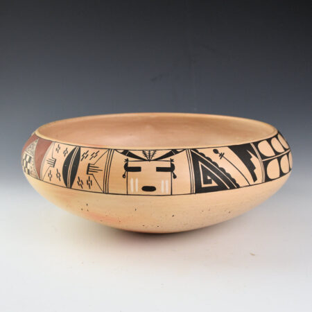 Abeita, Karen - Open Bowl with Katsina Face and Hands