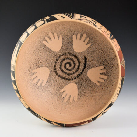 Alternative view of Abeita, Karen - Open Bowl with Katsina Face and Hands