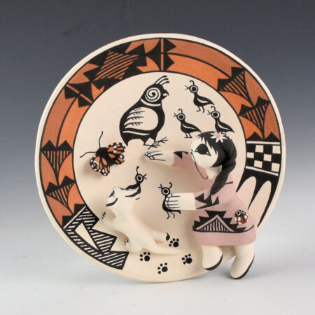 Ray, Marilyn Henderson - Plate with Girl, Cat, and Butterfly (2005)