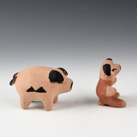 Alternative view of Martin, Mary Suina - Clay Pig and Bear (1980s)