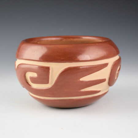 Alternative view of Cain, Mary - Red Bowl with Avanyu (1980s)