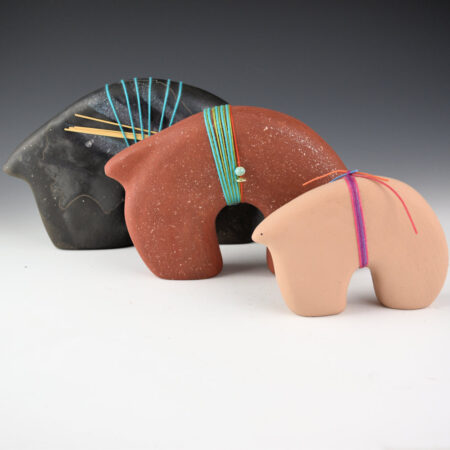 Naranjo-Morse, Nora - Set of Three Clay Bears (1990s)