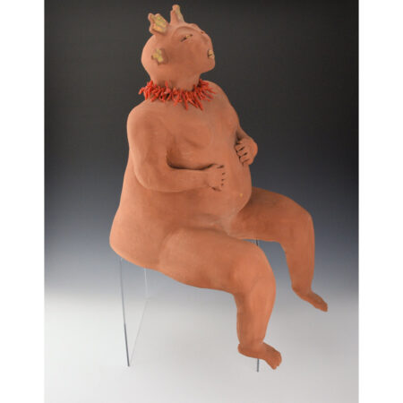 Alternative view of Naranjo-Morse, Nora - 20" Tall "Mud Woman" Figure with Coral Necklace (1994)