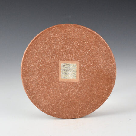 Duwyenie, Preston - "Desert Sand" Micaceous Plate with Silver Inset
