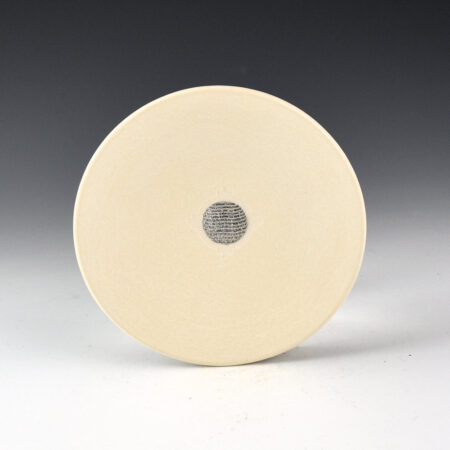 Duwyenie, Preston - "Silver Moon" White Plate with Silver Inset