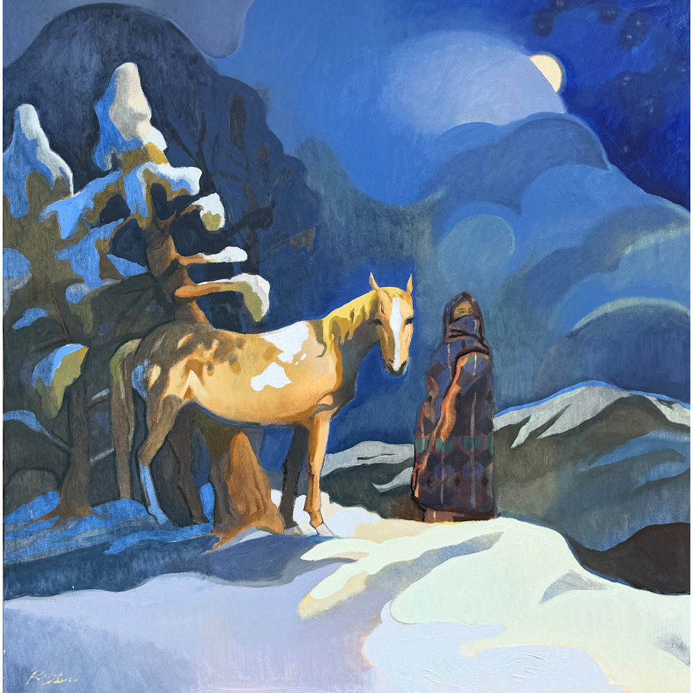Sosa, Raena - "Brooke" Oil on Linen (36 x 36")