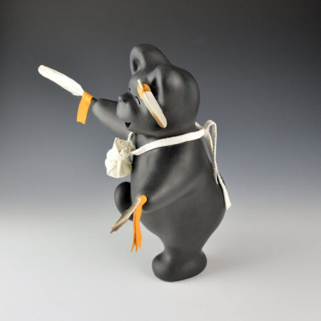 Alternative view of Chitto, Randall - 10" Tall Clay "Eagle Dancer" Bear (2026)