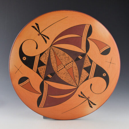 Alternative view of Setalla, Stetson - 9.75" Round Tile with Hummingbirds and Dragonflies