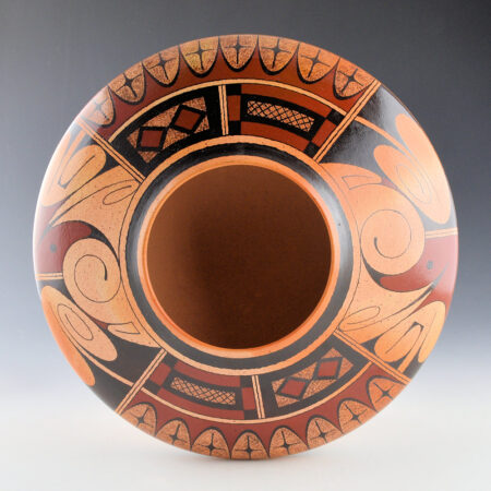 Alternative view of Setalla, Stetson - 9.5" Wide Jar with Hummingbirds and Rain Clouds