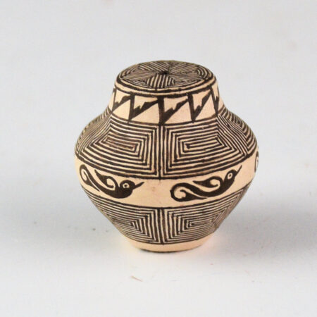 Natseway, Thomas - Mini Fineline Jar with Birds (1986)