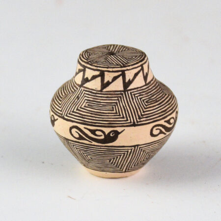 Alternative view of Natseway, Thomas - Mini Fineline Jar with Birds (1986)