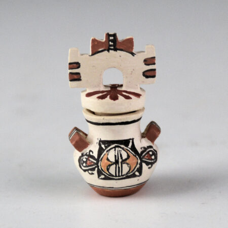 Alternative view of Natseway, Thomas - Jar with Handles and Tablita Lid (1990s)