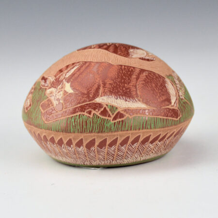 Tafoya, Camilio - "Deer Family" Seedpot (1985)