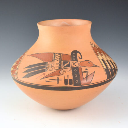 Quotskuyva, Dextra - "Birds and Feathers" Jar (1980s)