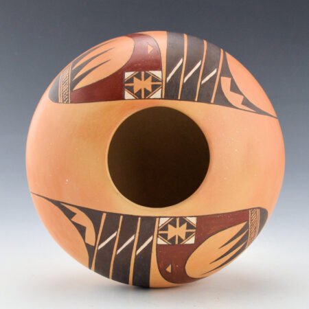 Alternative view of Quotskuyva, Dextra - Bowl with Double Hummingbird Design (1990s)