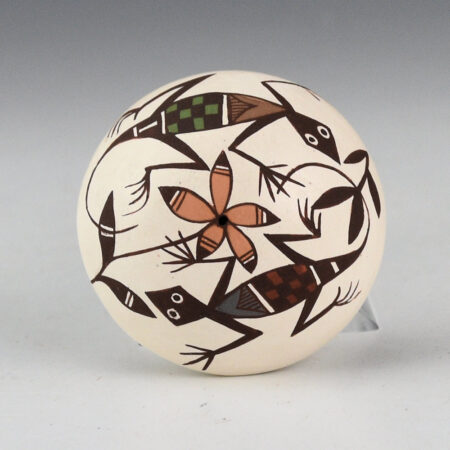 Lewis-Garcia, Diane - Mulit-Color Double Mimbres Lizard Seedpot