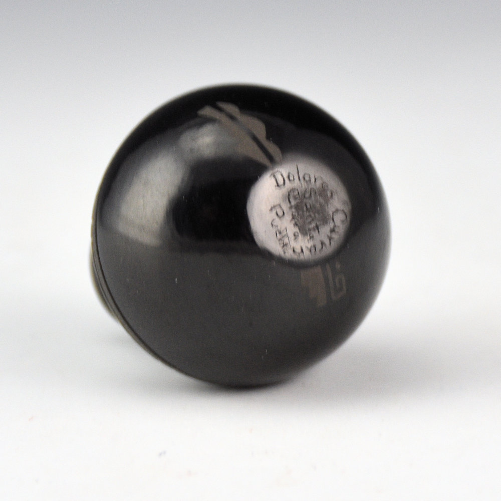 Curran, Dolores - "Poly-Tonal" Jar with Mountains and River Designs - Image 4
