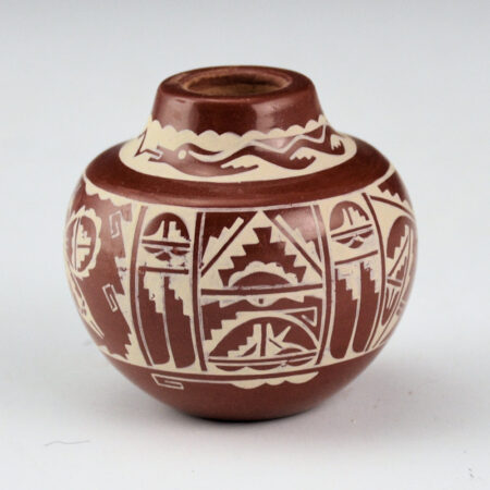 Alternative view of Curran, Dolores - Jar with Avanyu and Butterfly